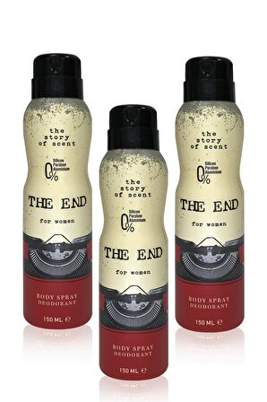 The End Antiperspirant Ter Önleyici Leke Yapmayan Kadın Sprey Deodorant 150 ml x 3