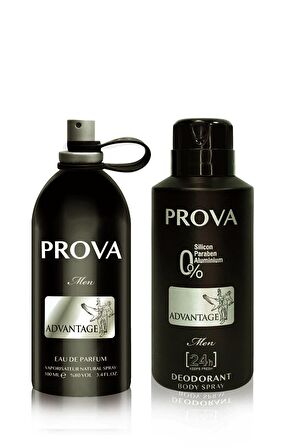 Prova Advantage EDP Erkek Parfüm 120 ml ve Deodorant 150 ml