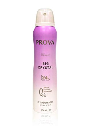 Prova Crystal Antiperspirant Ter Önleyici Leke Yapmayan Kadın Sprey Deodorant 150 ml