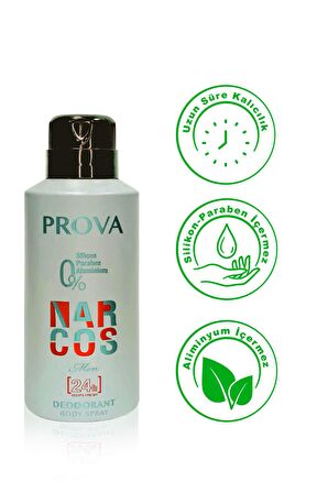 Prova Narcos Pudrasız Erkek Sprey Deodorant 150 ml