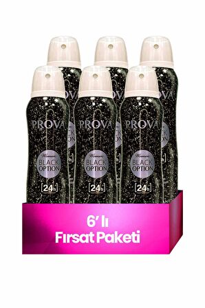 Prova Option Pudrasız Kadın Sprey Deodorant 150 ml x 6