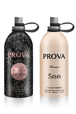 Prova Black Option ve See EDP Kadın Parfüm Seti x2 120 ml