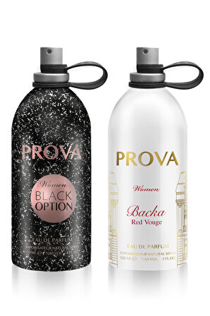 Prova Black Option ve Backa  EDP Kadın Parfüm Seti x2 120 ml