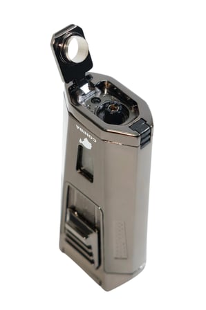 Cohiba Çift Torch Pürmüz Delicili Gunmetal Metal Puro Çakmağı - TR9474