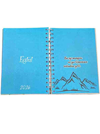 Lizy 2025 Eylül - 2026 Aralık Spiralli Akademik Ajanda A5 15x21 cm Tasarım-6