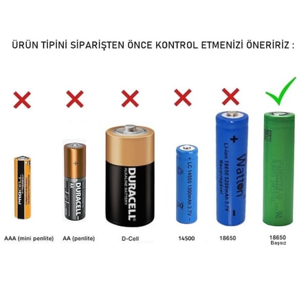 Murata 18650 Şarjlı Pil Murata Vtc6 3.7V 3000MAH Li-Ion Yüksek Kapasiteli Batarya 2li+Taşıma Kutusu 