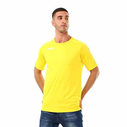 Raru Erkek Basic T-Shirt GRILLUS SARI