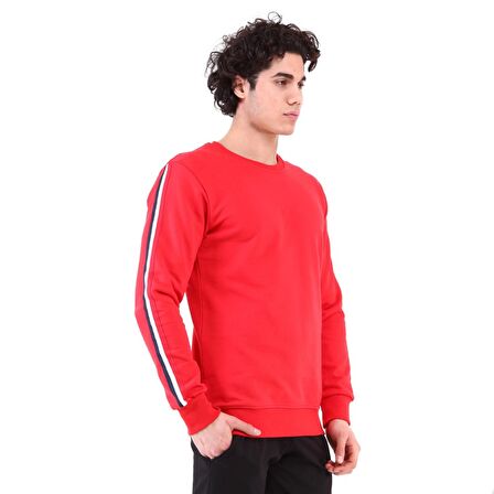 Raru Erkek Sweatshirt LORIN KIRMIZI