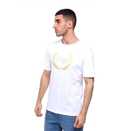 S.P.Q.R Erkek T-Shirt ARES BEYAZ