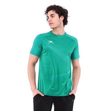 Raru Erkek Baskılı T-Shirt JUSTA YEŞİL