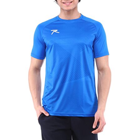 Raru Erkek Baskılı T-Shirt JUSTA MAVİ