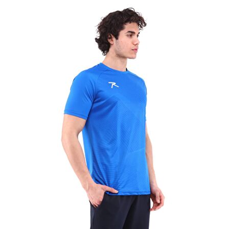 Raru Erkek Baskılı T-Shirt JUSTA MAVİ