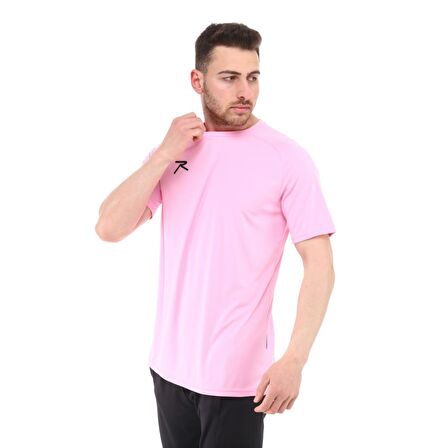 Raru Teamswear Erkek Basic T-Shirt SIRCA PEMBE