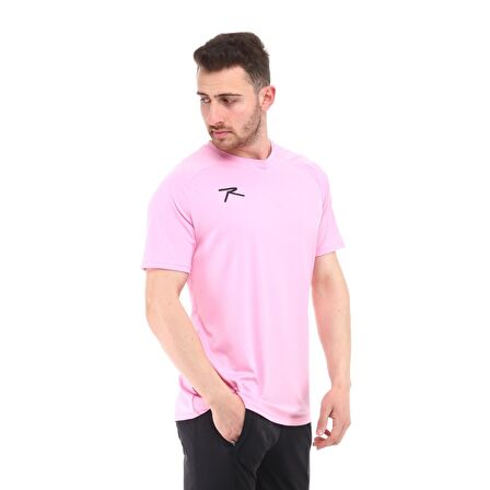 Raru Teamswear Erkek Basic T-Shirt SIRCA PEMBE