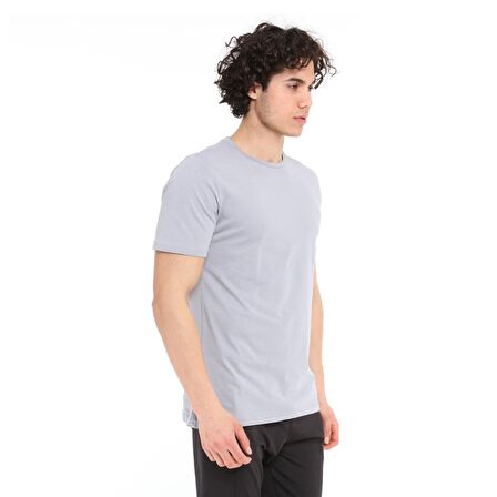 Raru Erkek %100 Pamuk T-Shirt GRAVIS GRİ