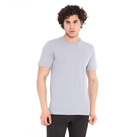 Raru Erkek %100 Pamuk T-Shirt GRAVIS GRİ