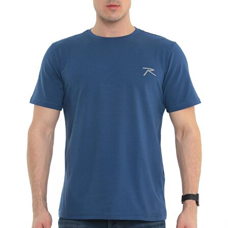 Raru Erkek %100 Pamuk T-Shirt GRAVIS İNDİGO