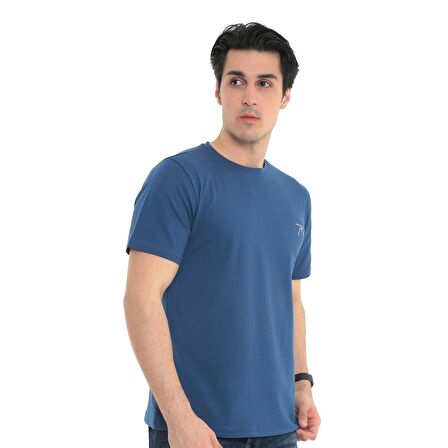 Raru Erkek %100 Pamuk T-Shirt GRAVIS İNDİGO