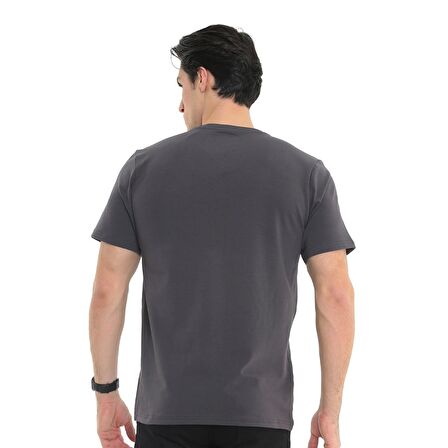 Raru Erkek %100 Pamuk T-Shirt GRAVIS ANTRASİT
