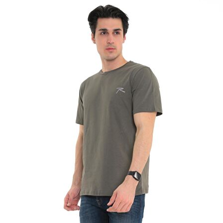 Raru Erkek %100 Pamuk T-Shirt GRAVIS HAKİ