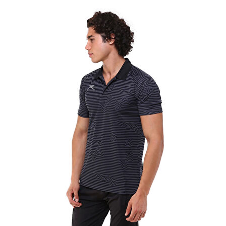 Raru Erkek Polo T-Shirt FLUCTUS SİYAH
