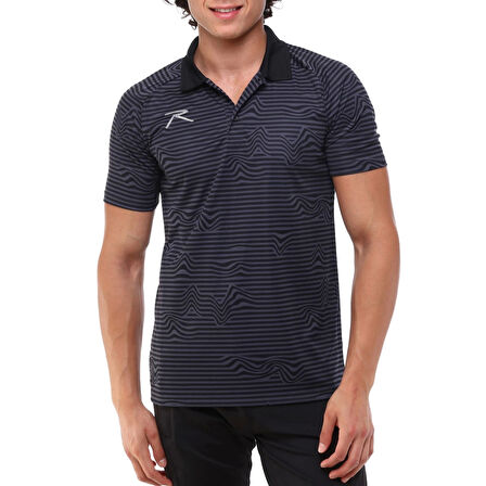 Raru Erkek Polo T-Shirt FLUCTUS SİYAH