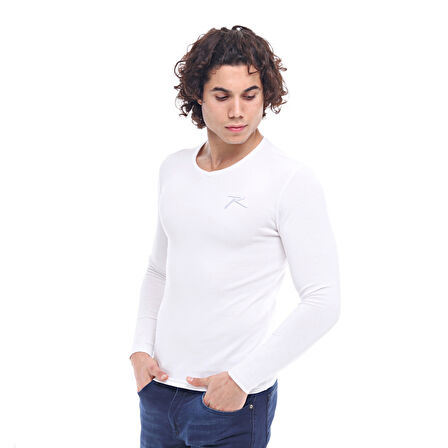 Raru Baselayer Pamuk T-Shirt VESPER BEYAZ