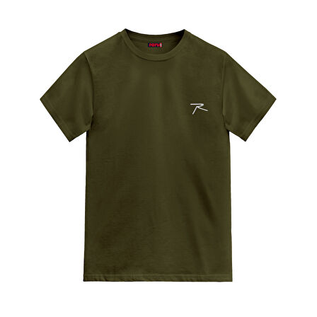 Raru Erkek %100 Pamuk T-Shirt AGNITIO HAKİ