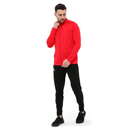 Raru Erkek Tam Fermuarlı Eşofman Takımı PUGNO KIRMIZI