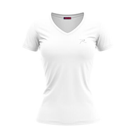 Raru Kadın %100 Pamuk T-Shirt MULIER BEYAZ