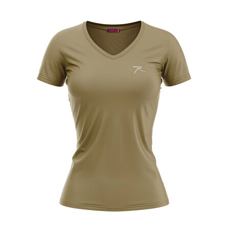 Raru Kadın %100 Pamuk T-Shirt MULIER KAHVERENGİ