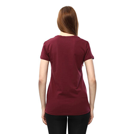 Raru Kadın %100 Pamuk T-Shirt MULIER BORDO