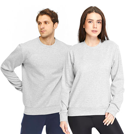 Raru Unisex Sweatshirt SATURO GRİ MELANJ