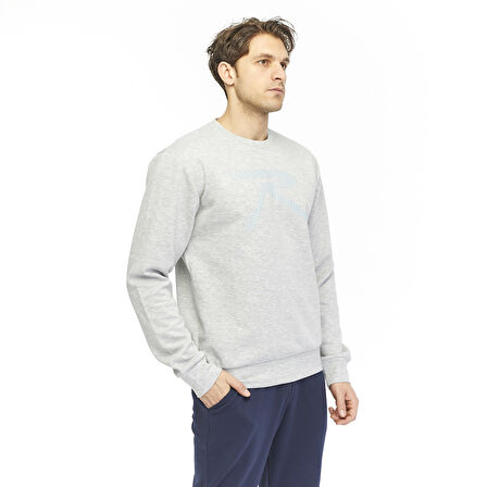 Raru Unisex Sweatshirt SATURO GRİ MELANJ