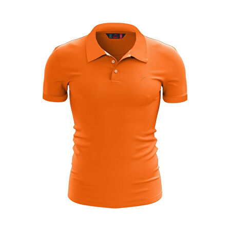 %100 Pamuk Polo T-Shirt IMPERO TURUNCU