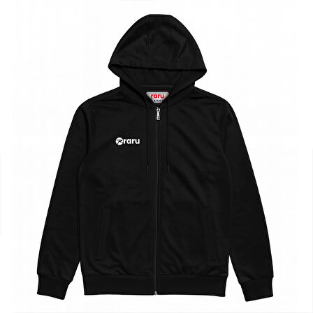 Kapüşonlu Tam Fermuarlı Sweatshirt LIBERTER SİYAH