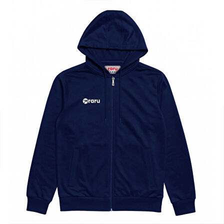 Kapüşonlu Tam Fermuarlı Sweatshirt LIBERTER LACİVERT