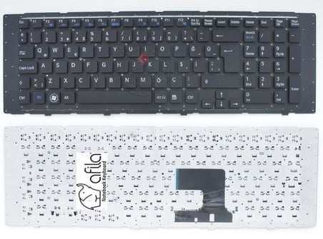 Sony Vaio VPCEJ, VPC-EJ, VPCEJ1, VPCEJ2, PCG-91211, PCG-91311 116646G, AEHK2A00010 Klavye, Siyah TR