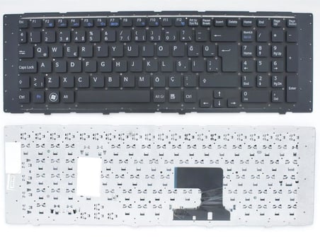 Sony Vaio VPCEJ, VPC-EJ, VPCEJ1, VPCEJ2, PCG-91211, PCG-91311 116646G, AEHK2A00010 Klavye, Siyah TR