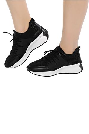 Veform Hafif ve Rahat Tabanlı, Günlük Şık ve Spor Kadın Ayakkabı Taş Detaylı slip-on ve bağcıklı FV426FV