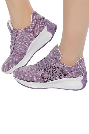 Veform Hafif ve Rahat Tabanlı, Günlük Şık ve Spor Kadın Ayakkabı Taş İşlemeli FV0900FV