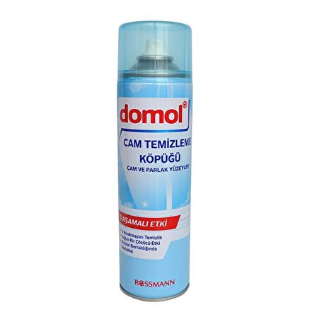 Domol Cam Temizleme Köpüğü Cam ve Parlak Yüzeyler 500 ml