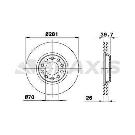 Alfa Romeo On Fren Aynası Giulıetta 10> - Braxıs Ae0780