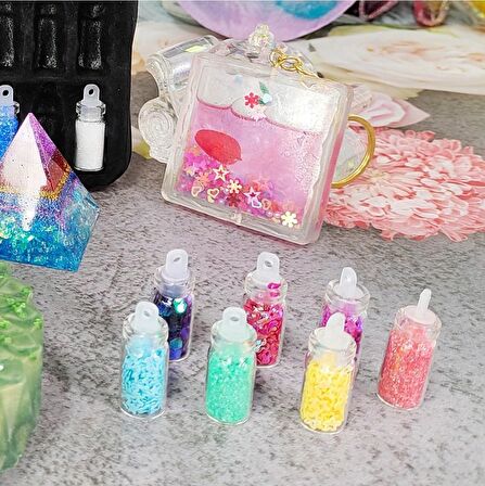 Nail Art 48 Adet Mega Sim Pul Boncuk Seti Tırnak Göz Çevresi Süsleme Kalıcı Oje Protez Tırnak