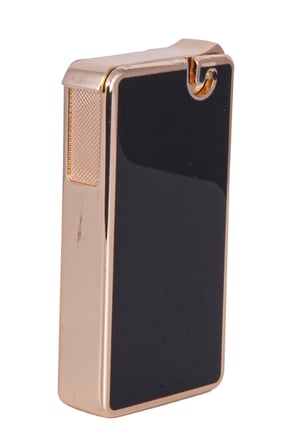 Soft Flame Siyah-Gold Düz Metal Çakmak - TR7904