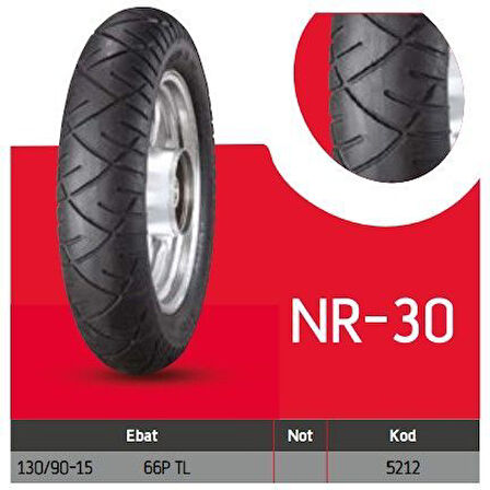 Anlas 130/90-15 NR30 66P TL Motosiklet Arka Lastiği