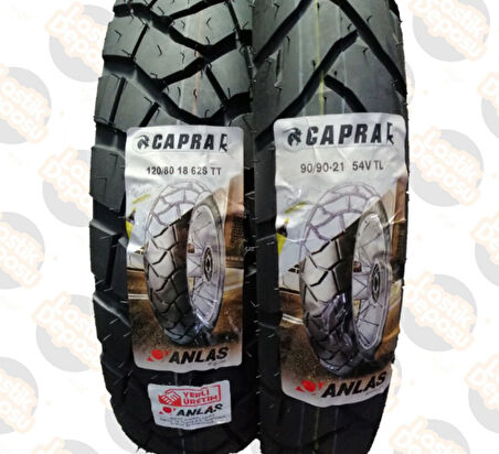 Anlas Set 90/90-18 ve 120/80-18 CapraR Ön Arka Takım
