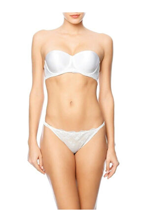 Kadın Ekru Dolgulu Sütyen Külot Takımı 4589