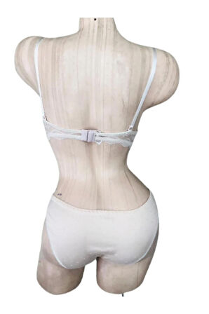 4438 Dolgulu Sütyen Takım - Pudra