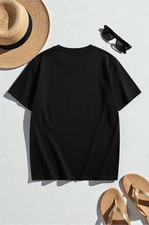 Unisex Music City Baskılı Oversize Tshirt